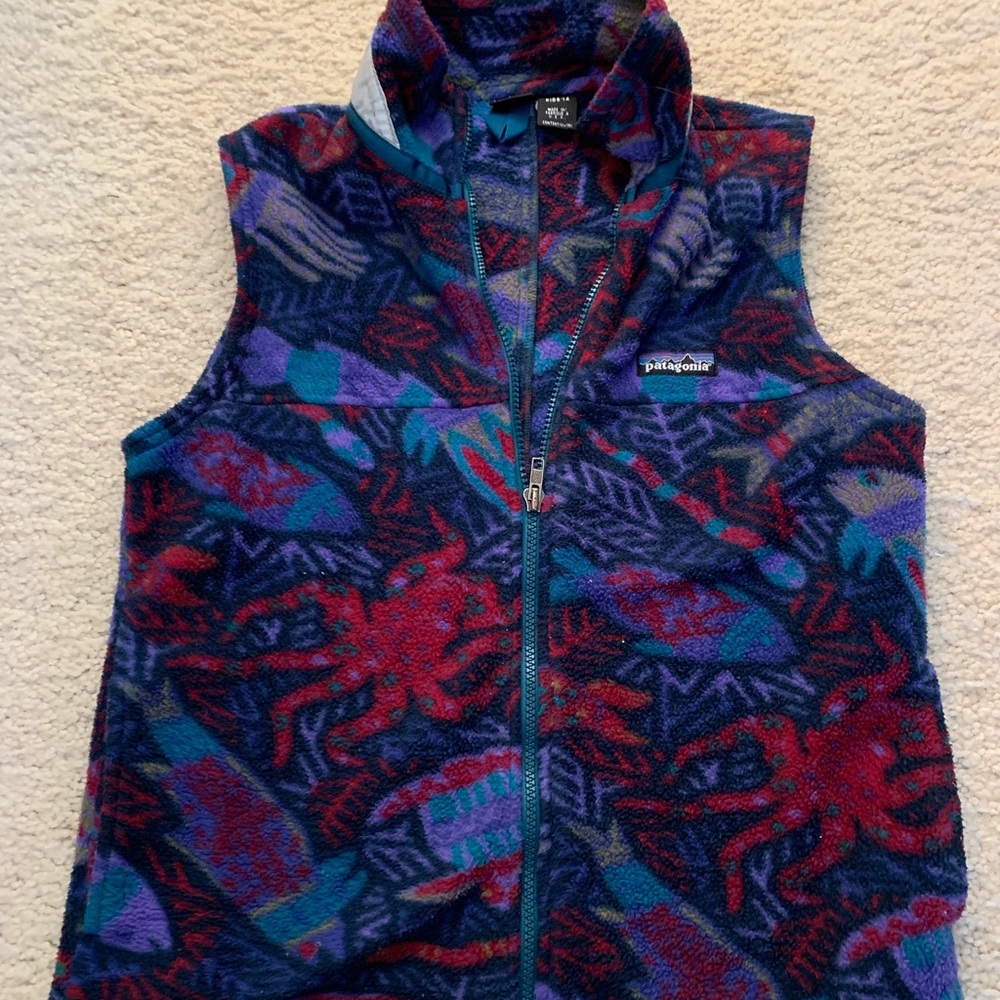 Vintage Patagonia vest - fish pattern